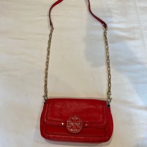 Tory Burch clutch/crossbody red removable straps